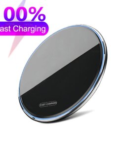 50W Wireless Charger Pad For iPhone 15 Pro Max 15 14 13 Phone Induction Fast Wireless Charging Station for Samsung Xiaomi Huawei