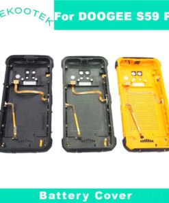 New Original Battery Case Protective Back Cover+Fingerprint Cable + Microphone+Power Volume Cable Parts For Doogee S59 Pro Phone