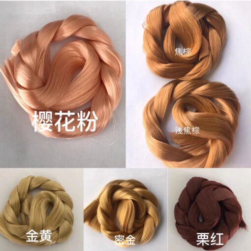Wholesale 1-10bag 30g High Quality Colorful Doll Japan Saran Doll Wig Hair Wire for Repair DIY Toy BJD Bitsu Doll Saran Hair