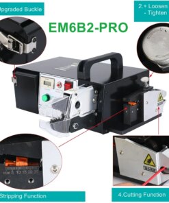 EM6B2 Or EM6B2-PRO Electrical Type Terminal Crimping Machine Tools Crimp Terminals Equipped With 7 Crimping Dies 220V110V