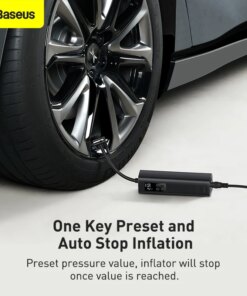 Baseus Car Inflator Pump 12V Smart Electric Car Tire Pump 150 PSI LED Display Car Tyre Air Compressor for Bicycle Motorcycle