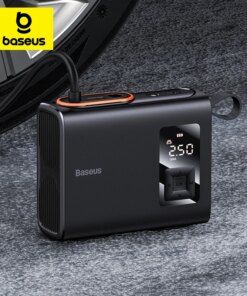 Baseus Tire Inflator Portable Car Air Compressor 250W Dual Cylinder Electric Tire Pump For Car Motorcycle Bicycle Tyre Inflation