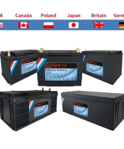 12V 24V 100Ah 120Ah 200Ah LiFePO4 Lithium Iron Phosphate Battery With BMS  For Golf Cart EV RV Solar Energy Trolling Motor