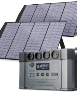 ALLPOWERS Solar Generator 1500W / 2000W / 2400W Portable Power Station (400W Solar Panel Include) for Power outage, Emergency,RV