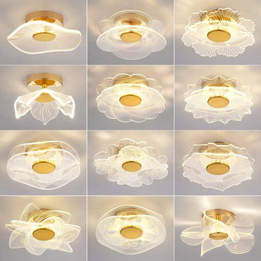 LED Ceiling Light Acrylic led ceiling Lamp Living Room Bedroom Creative Lamp Minimalist Balcony Cloakroom Lighting Fixture
