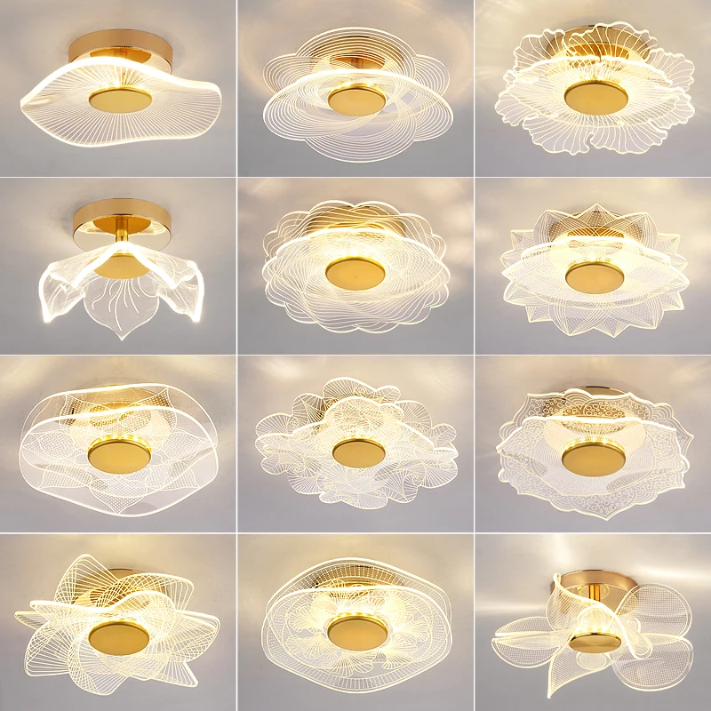 LED Ceiling Light Acrylic led ceiling Lamp Living Room Bedroom Creative Lamp Minimalist Balcony Cloakroom Lighting Fixture