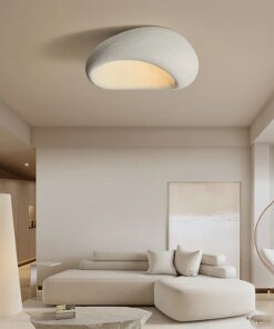 Nordic Minimalist Wabi-Sabi Wind Led Ceiling Lamps Chandelier Lustre Living Room Dining Room Home Decor Bedroom Lights Fixture