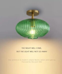 Nordic LED Glass Ceiling lights Minimalist bathroom Balcony Bedroom Entrance Light fixture Indoor lighting Glass Ceiling Lamp