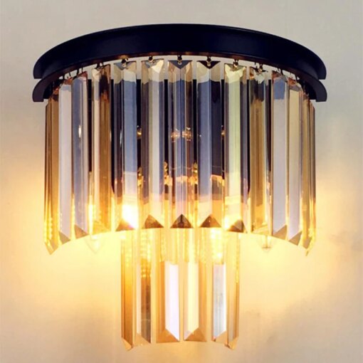 Nordic bedroom bedside lamp study living room wall balcony light creative light luxury modern minimalist crystal wall lamp