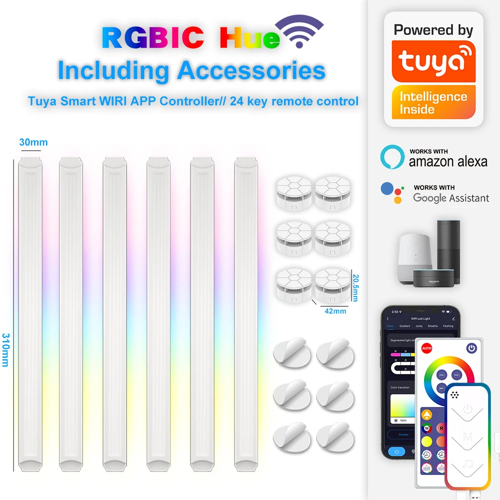 6PCS White Lamp