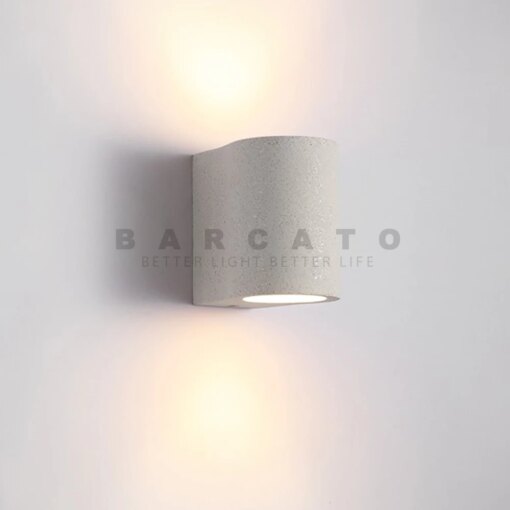 Cement Wall Lamp Designer's Creative Terrazzo Wall Sconces Home Decor Light Nordic Bedroom Bedside Stair Aisle Industrial Lights