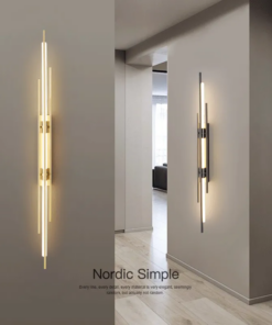 Modern LED Long Wall Lamp Bedroom Bedside Lamp Living Room Dining Room Loft Wall Light 110V 220V Staircase Corridor Wall Sconces