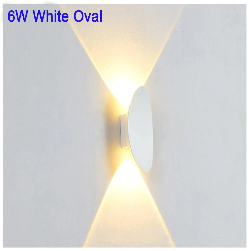 6W White Oval