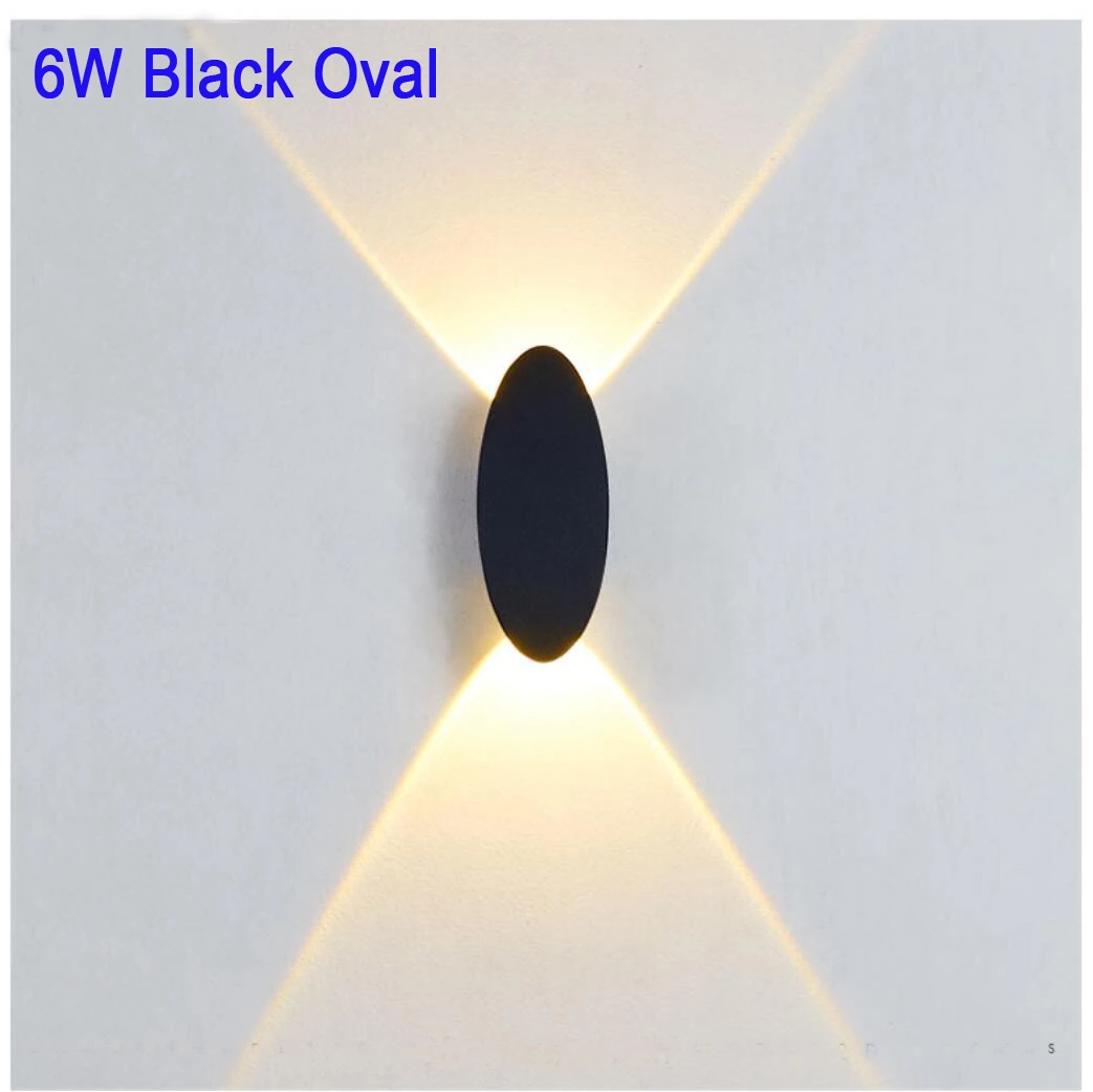 6W Black Oval