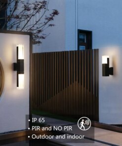 Aluminum PIR sensor outdoor wall lamp waterproof staircase hallway minimalist exterior wall lamp courtyard balcony wall lamp