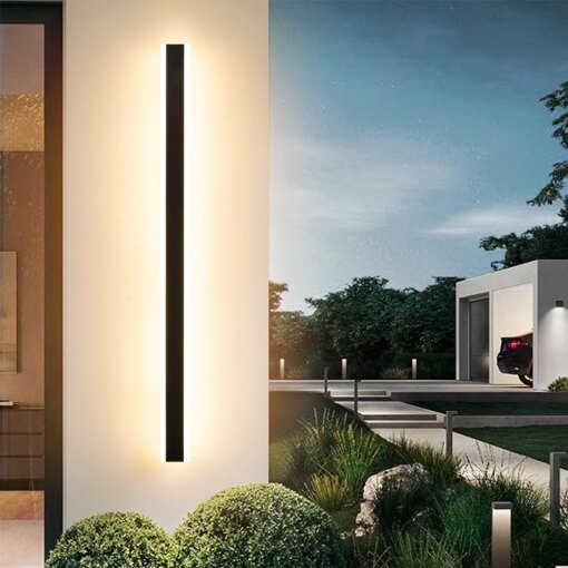 Garden LED Wall Light Outdoor Lighting Waterproof IP65 AC85-265V Modern LED Long Wall Lamp Balcony Villa External