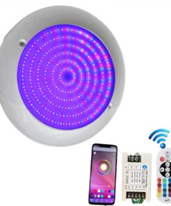 27W IP68 Waterproof Swimming Pool Lighting DC12v LED RGB Underwater Lamp With Remote Controller for Garden Decor Outdoor Light