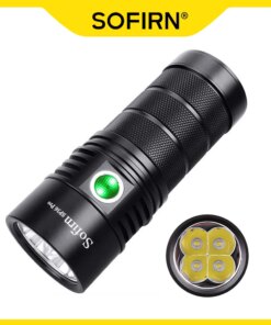 Sofirn SP36 Pro 8000lm Powerful LED Flashlight  4*SST40 USB C Rechargeable 18650 Torch