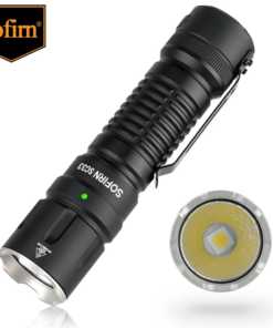 Sofirn SC33 XHP70.3 HI LED Flashlight Tactical 5200lm Powerful 21700 USB C Rechargeable Torch with Tail E-switch Outdoor Light