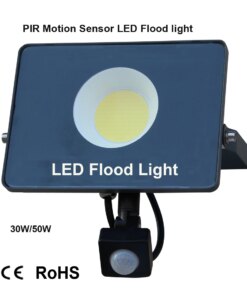 30W 50W 100W PIR Motion Sensor LED Waterproof Floodlight AC220V Outdoor Spotlight