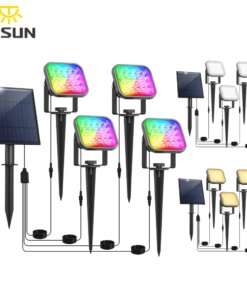 3000K/6000K/RGB Solar LED Light Outdoor IP65 Solar Lamp Garden Decoration 4in1/2in1 Outdoor Super Bright Landscape Spotlight