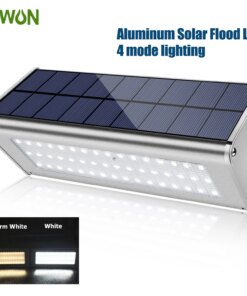 1100LM Solar 48Led Light Outdoor WaterProof Aluminum Radar Motion Sensor Lighting Lamp for Wall Security Yard Patio Fence Porch