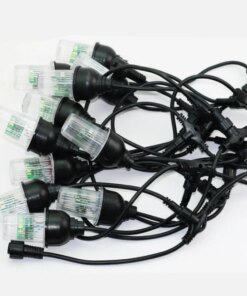 MEMEOKON 5M LED Strobe Marquee Lantern Bulbs Flashing string Lights Outdoor party Hanging Light Garden Decoration
