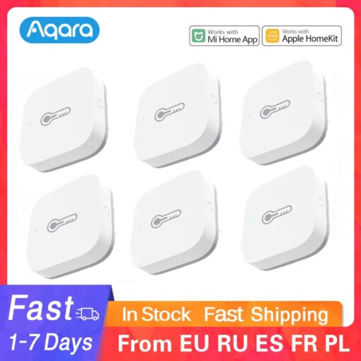 Aqara Zigbee Temperature Sensor Smart Air Pressure Humidity Sensor Thermometer Remote Control Smart Home For Mi Home APP