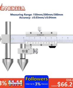 Center Distance Edge Center Hole Distance Vernier Caliper Measuring Range 150mm 200mm 300mm 4CR13 Stainless Steel Measuring Tool