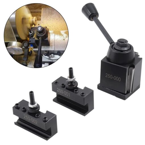 3pcs Tool Holder 250-000 250-001 250-002 Quick Change Wedge Type For Facing External Cutting  Boring CNC Machine Tool Accessory