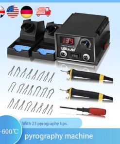 Professional Wood Burning Machine Kit Set Pyrography Machine Wood Craft Tool Kit for Wood Soldering Iron Welding Equipment
