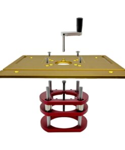 Aluminum Router Table Insert Plate Router Lift Kit for 65mm Diameter Motors Woodworking Workbench Trimmer Engraving Machine Tool