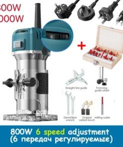 Wood Router Electric Trimmer 800W/2000W Woodworking Milling Engraving Slotting Trimming Machine Hand Carving Router Tool Diy
