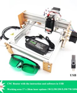 CNC DIY Laser Engraver Machine 15W Big Power Laser 20*17cm Working Area Wood Router Mini Laser Machine