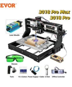 VEVOR CNC 3018 PRO Router Engraver with Laser Module 3 Axis Engraving Machine GRBL Wood Milling Wood Router for DIY Woodworking