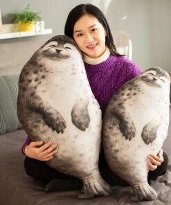 45-130CM Large Soft Lion Plush Toy Cute Sea World Animal Seal Plush Stuffed Doll Baby Sleeping Pillow Kids Girls Gift Home Decor