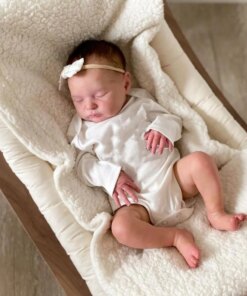 20 Inch 3D Skin With Visible Veins 50 CM Soft Silicone Asleep Laura Reborn Baby Bebe Doll Toy For Girl Lifelike Kid Art Boneca