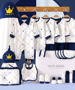 19/23/25 Pieces Newborn Clothes Baby Gift Pure Cotton Set 0-6 Months Autumn And Winter Kids Suit Unisex Without Box