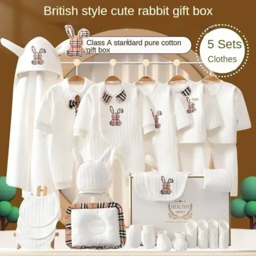 Luxury clothing set for 0-6-month-old baby Hospital Newborn Split Multi piece Set High quality jumpsuit for baby boys and girls