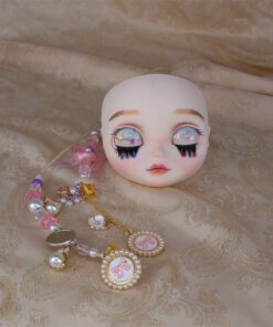 Fortune Days 1/6 blyth doll hand makeup white skin matte face plate, screw and lovely stay cord