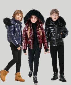 AP winter children coat for boys girls fashion white piping kids jackets waterproof shelling fabric + filling  white duck down