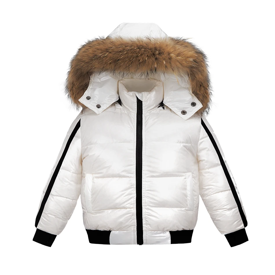 White with fur