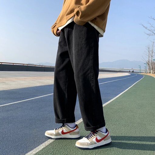 2023 Spring brand straight loose trouser  Korean High street men and women can wear denim classic fashion trend boys girls jeans