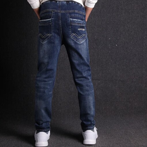 Jeans For Boys Fashion Casual 100% Cotton Elastic Children's Jeans 2020 Spring New 3-18T Boys Jeans High Quality