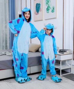 Children Pajamas Kids Baby Animal Overalls Jumpsuit Cartoon Sulley Monster Onesies Sleepwear Boys Girls Flannel Pyjamas Pijamas