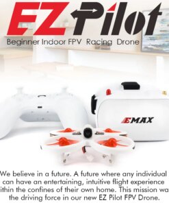 EMAX EZ Pilot 82MM Mini 5.8G Indoor FPV Racing Drone With Camera Goggle Glasses RC Drone 2~3S RTF Version for Beginner