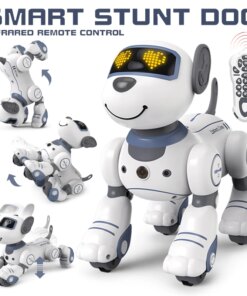 RC Stunt Robot Dog Intelligent Robots Kids Toy Remote Control Music Touch Dance Singing Follow Walking Electric Animals For Girl