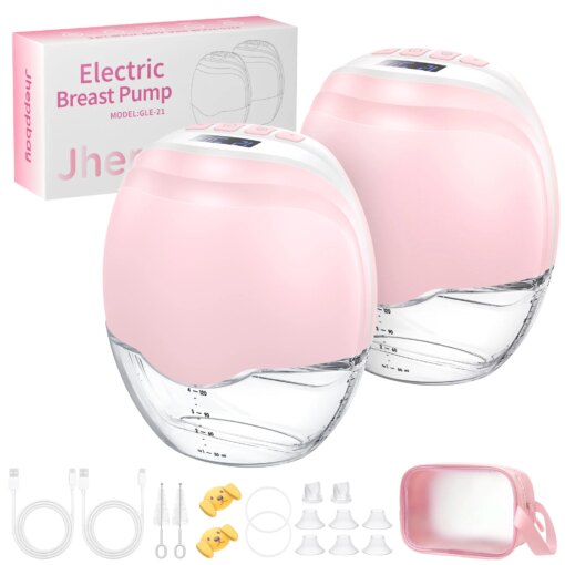 Hands Free Breast Pump Electric Wearable Breast Pump 3 Modes & 12 Levels Portable Wireless Breast Pump Low Noise Breastfeeding