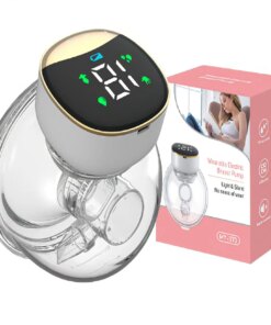 New 1pcs Wearable Breast Pump One-piece Fit and Quiet Design Electric Breast Pump Wireless Portable Compact and Lightweight