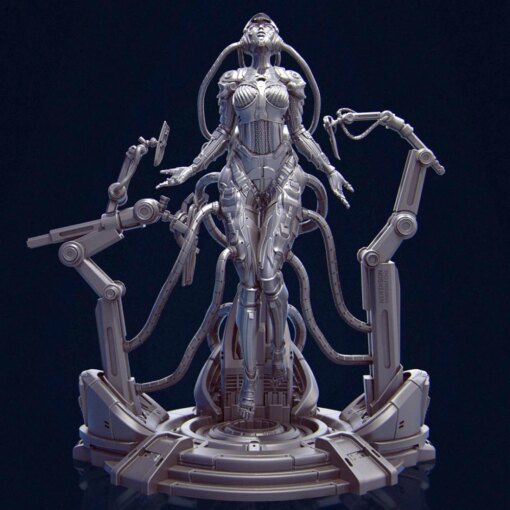 Sci-fi Female Mecha 160mm Resin Figure Model Kit Unpainted Kits Diy Toys Hobbies Plastic Model A386